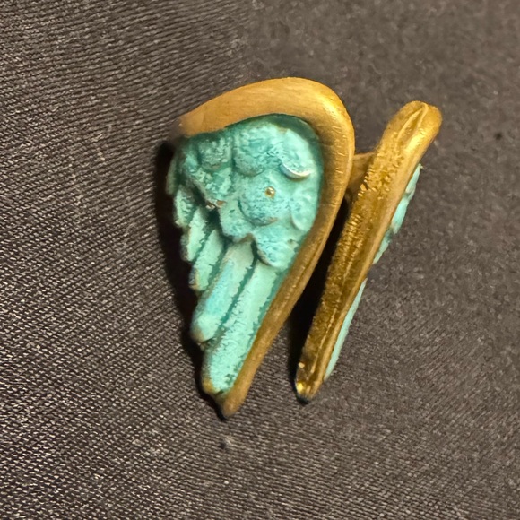 Turquoise angel wings ring - Picture 4 of 4